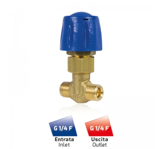 T SHAPED CHEMICAL FLOW REGULATOR INLET G 1/4 F