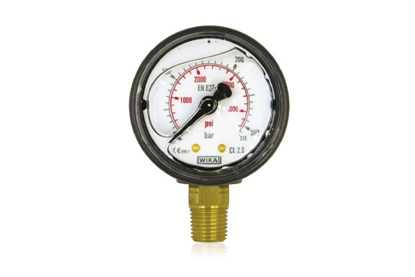 RADIAL CONNECTION GAUGE WITH GLYCERINE