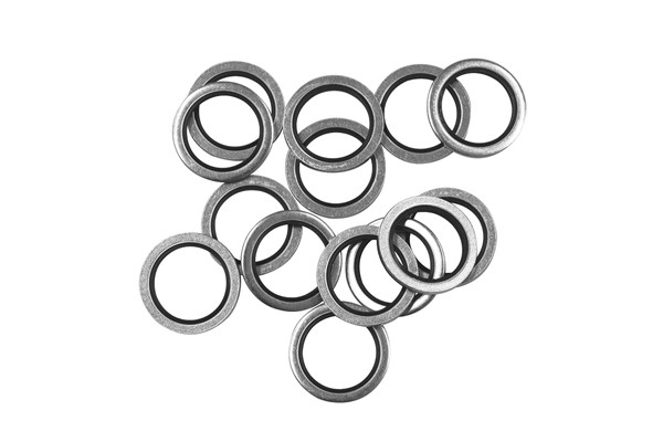 STEEL SEALING WASHER WITH RUBBER