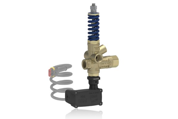  BRV31 T PRESSURE REGULATING UNLOADER VALVE WITH PRESSURE PORT, MICROSWITCH WITH ELECTRICAL QUICK CONNECTOR WITHOUT KNOB