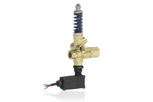 BRV31/90 T PRESSURE REGULATING UNLOADER VALVE WITH PRESSURE PORT, MICROSWITCH WITHOUT KNOB